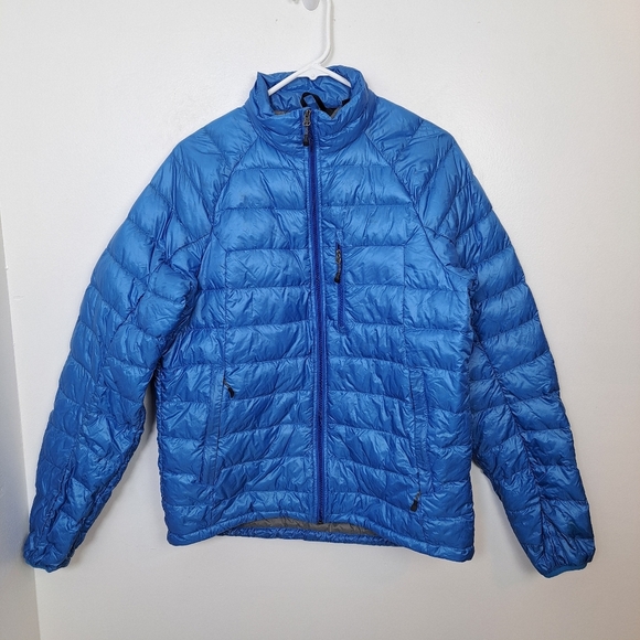 Eastern Mountain Sports Blue 800 FP Goose Down Outdoor Puffer Coat Size Small - Picture 1 of 10